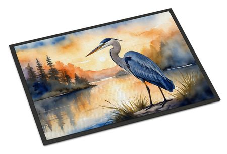 Blue Heron in the Golden Hour Doormat