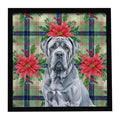 Blue Neapolitan Mastiff Christmas Wall Art