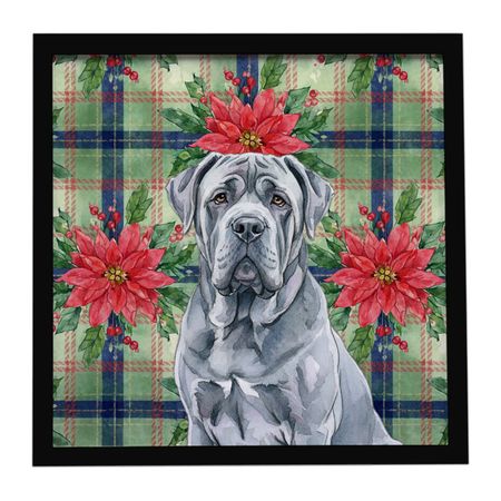 Blue Neapolitan Mastiff Christmas Wall Art