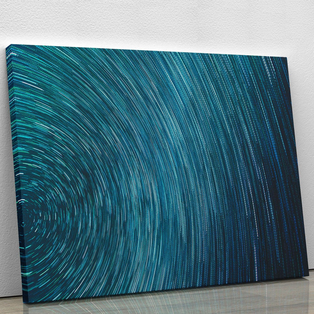 Blue Star Abstract Painting Print or Poster