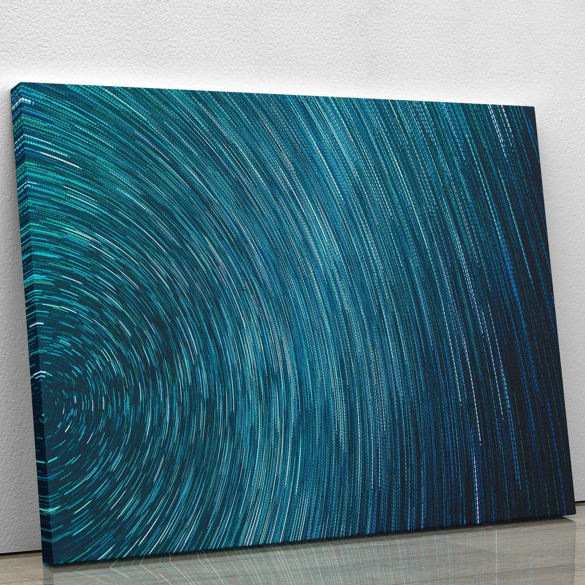Blue Star Abstract Painting Print or Poster