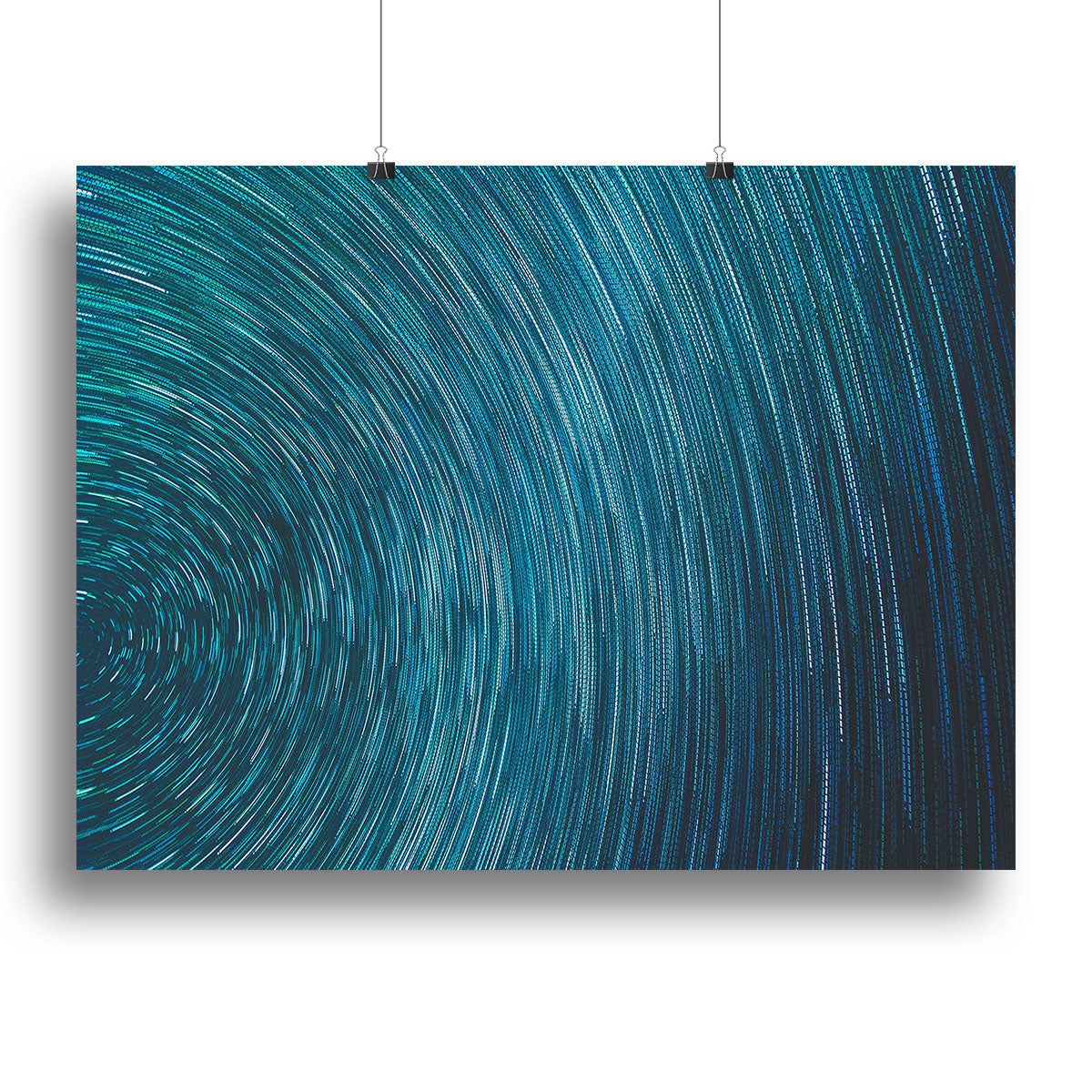 Blue Star Abstract Painting Print or Poster