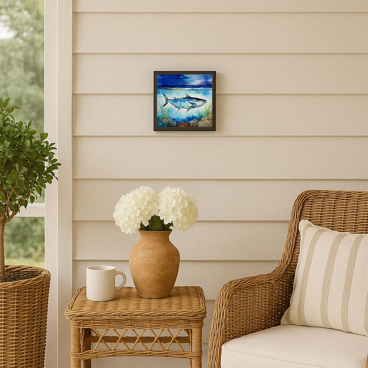 Bluefin Tuna Artwork in a Contemporary Frame