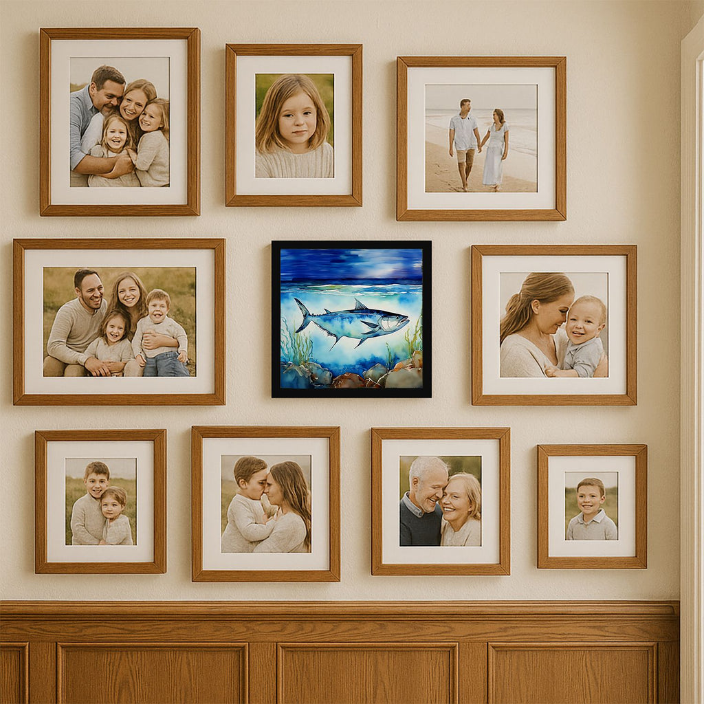 Bluefin Tuna Artwork in a Contemporary Frame