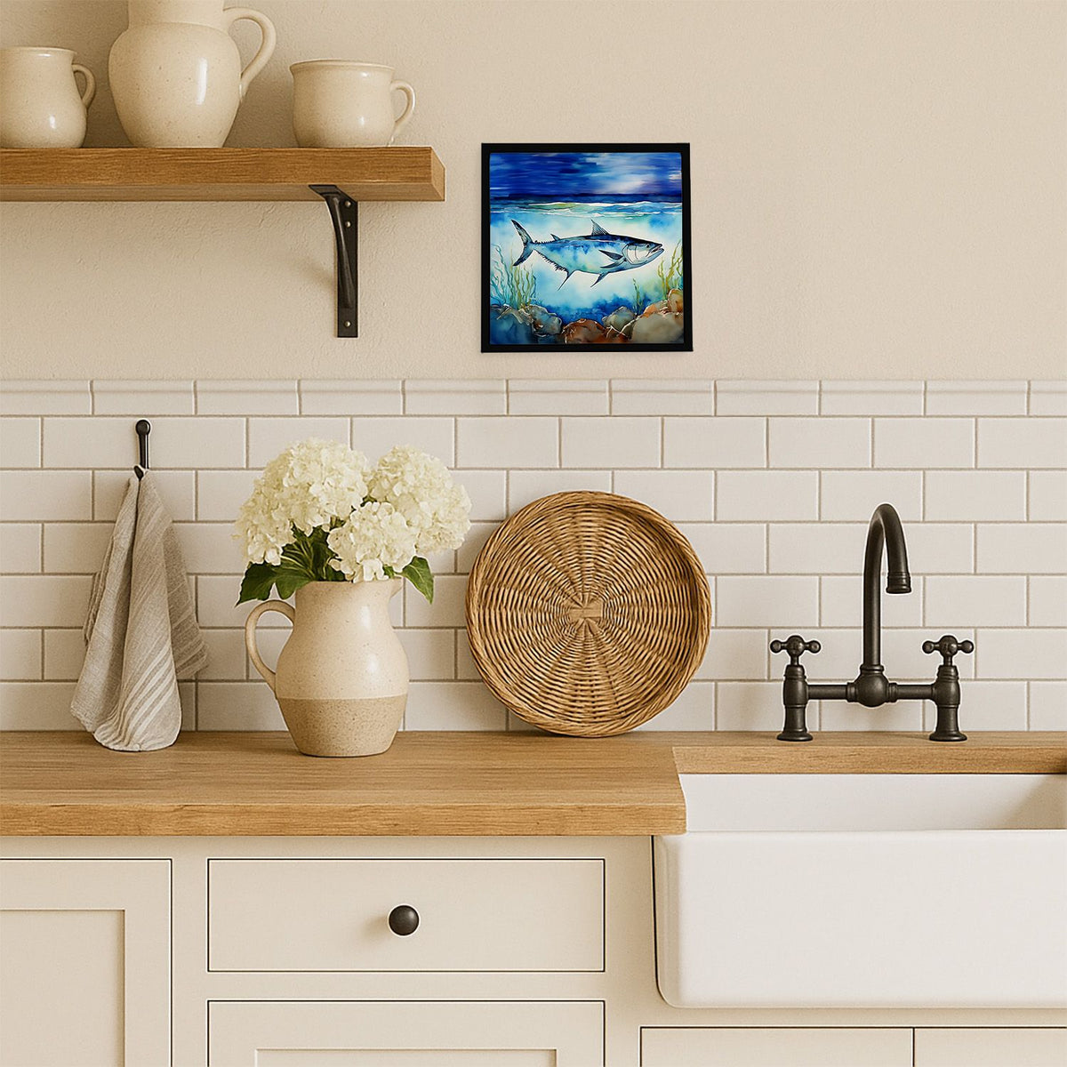 Bluefin Tuna Artwork in a Contemporary Frame