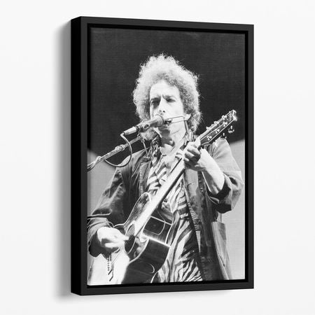 Bob Dylan 1984 Floating Framed Canvas