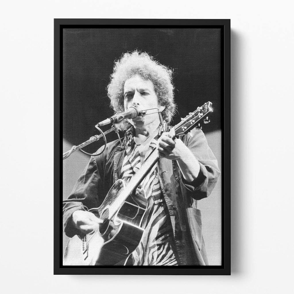 Bob Dylan 1984 Floating Framed Canvas