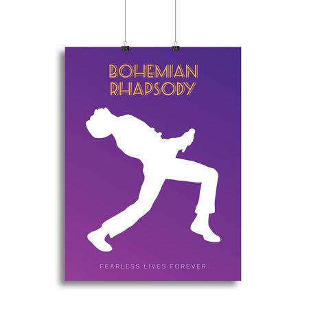 Bohemian Rhapsody Minimal Movie Wall Art