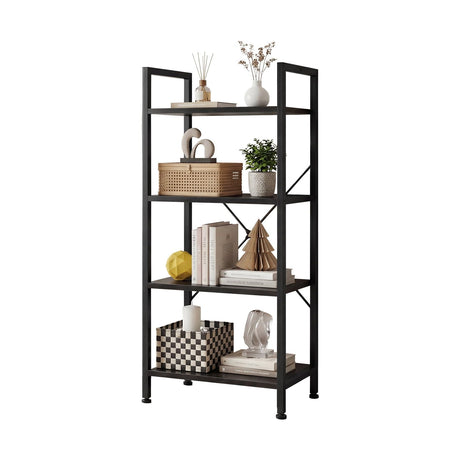 4-Tier Bookcase for Versatile Home Storage