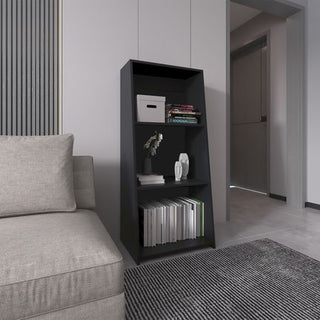 Compact Three-Shelf Vertical Bookcase