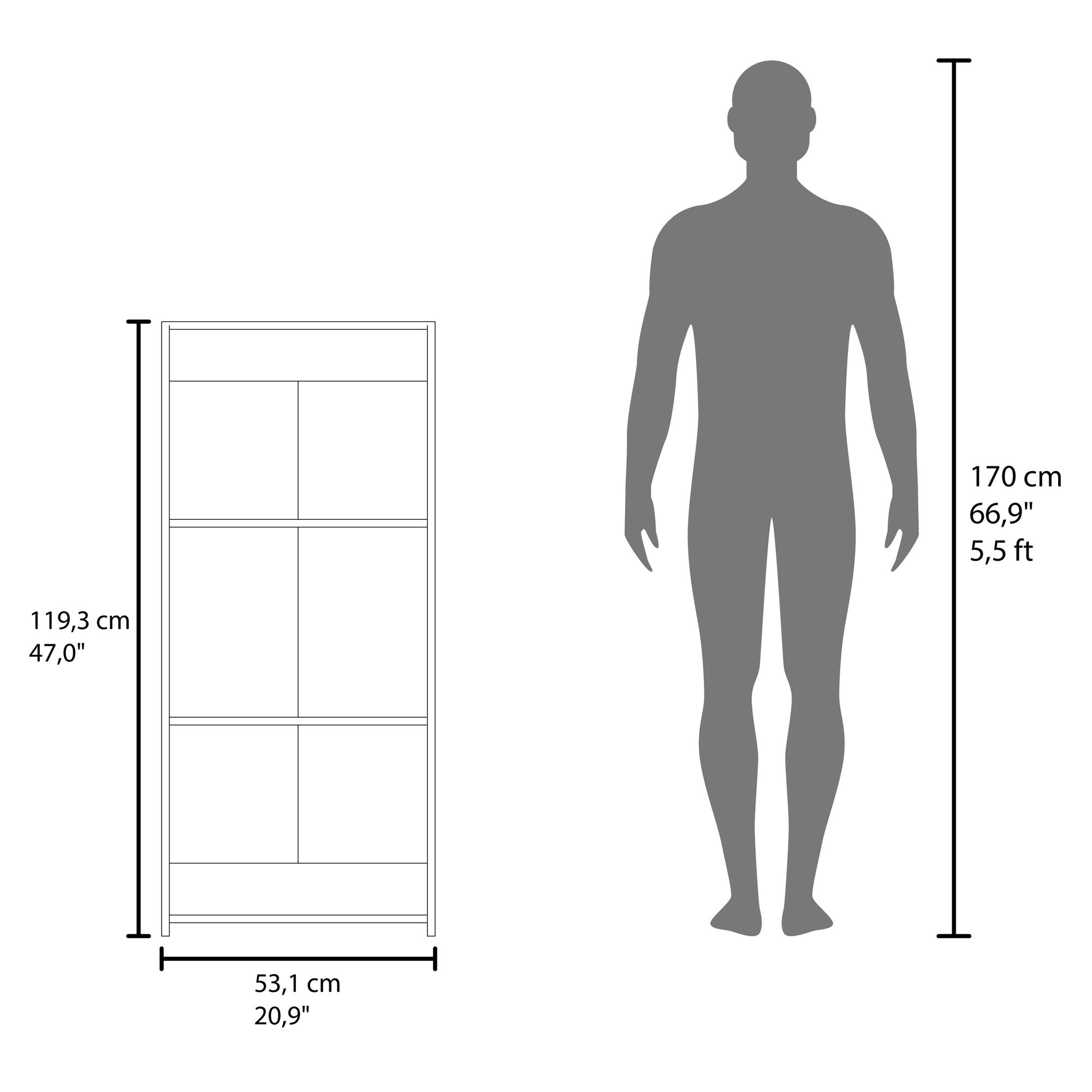 Compact White Three-Shelf Bookcase for Books and Decor