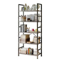Modern Five-Tier Bookcase for Vertical Storage