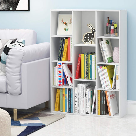 Bookcase / Book / Storage, 11-Cube, White
