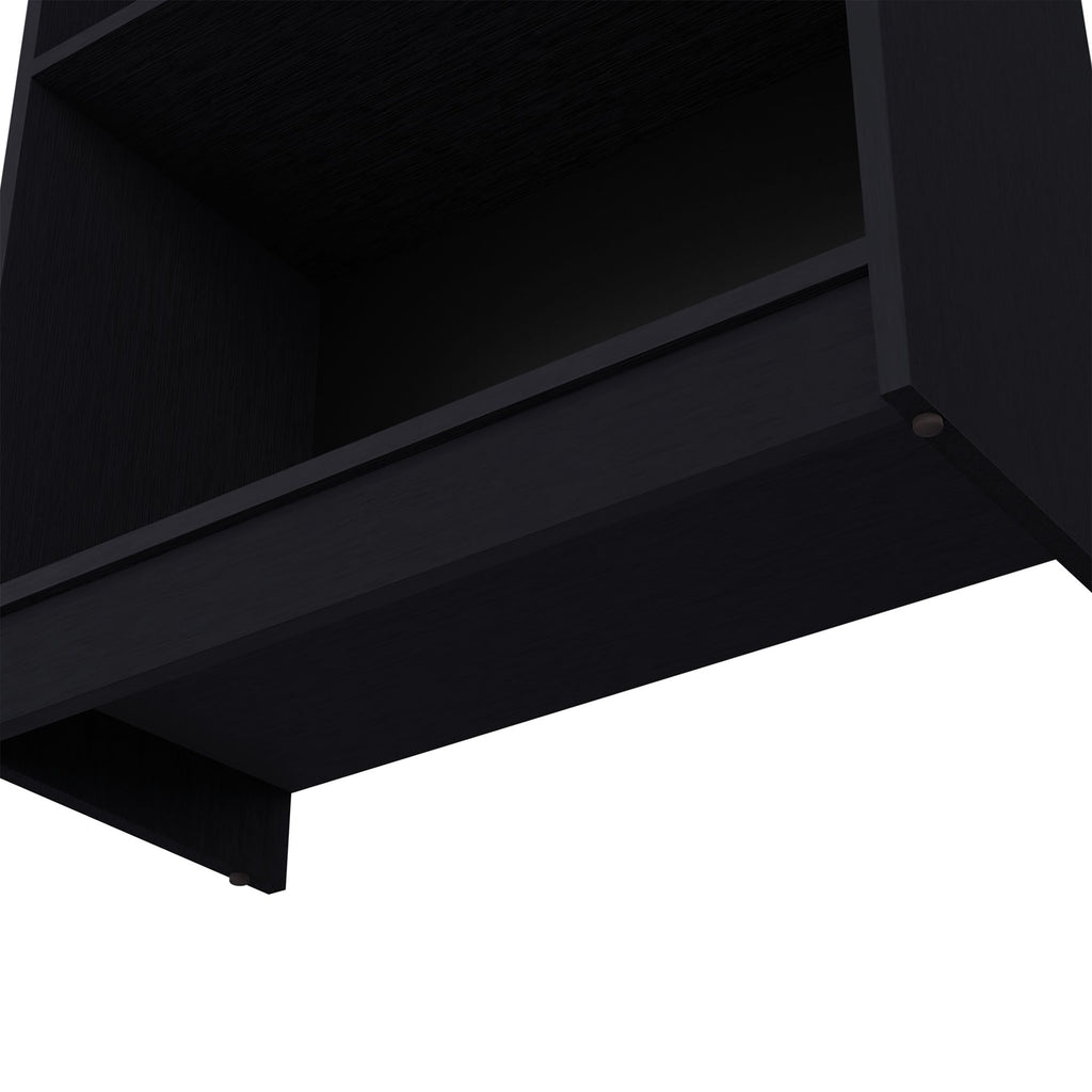 Bookcase with Spacious Tier-Shelving Design, Black
