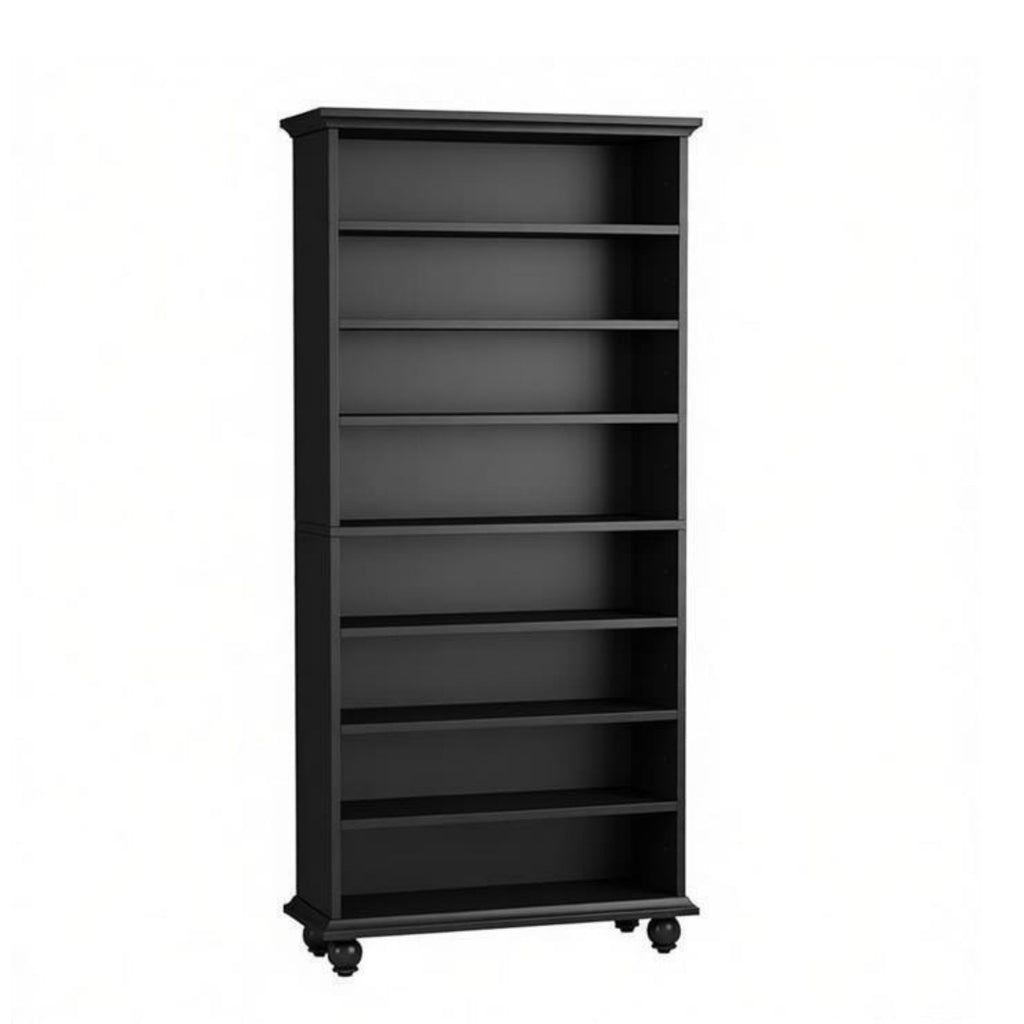 9-Layer Lighted Bookshelf with Adjustable Shelves