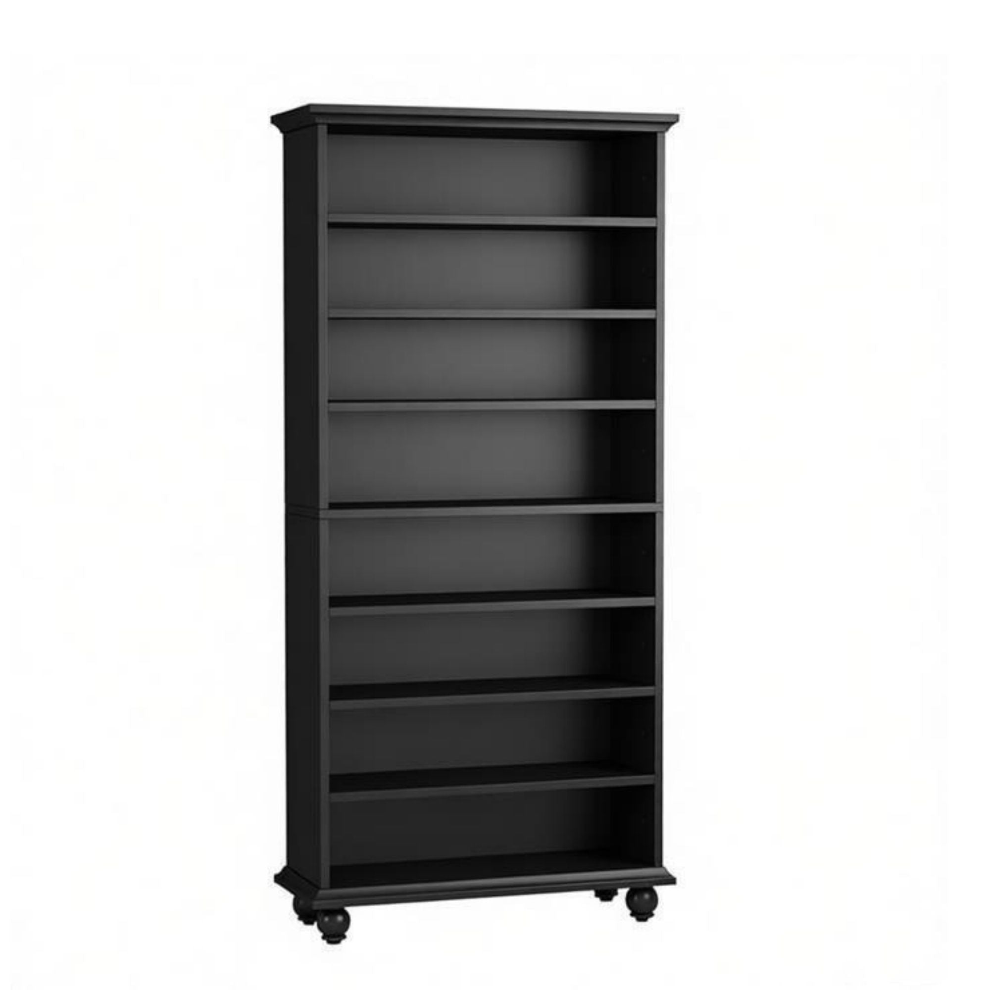 9-Layer Lighted Bookshelf with Adjustable Shelves