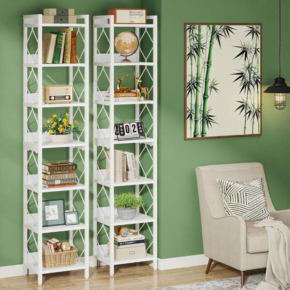 Tall Corner Bookshelf for Compact Rooms