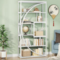 Modern Geometric Open-Shelf Bookcase