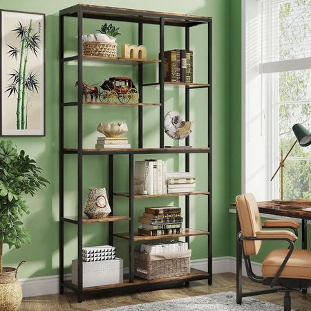 Extra-Tall Staggered Industrial Bookcase