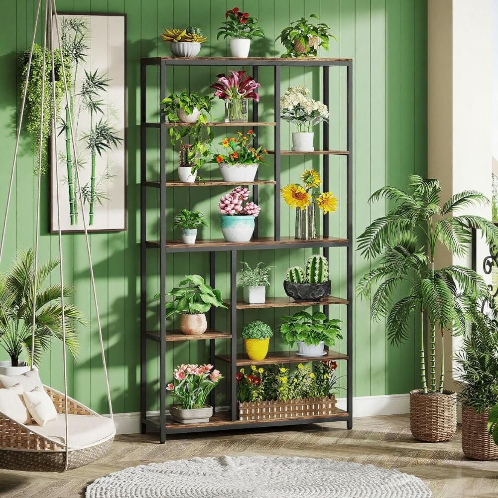 Extra-Tall Staggered Industrial Bookcase