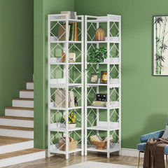 Tall Corner Bookshelf for Compact Rooms