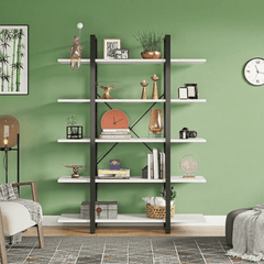 Open Five-Shelf Bookcase for Books and Display Pieces