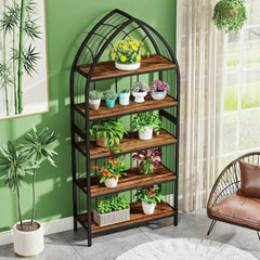 5-Tier Plant Stand with Distinctive Arch Design – 74.8 Tall