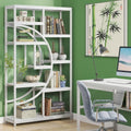 Elegant Geometric Bookshelf with 9 Open Shelves