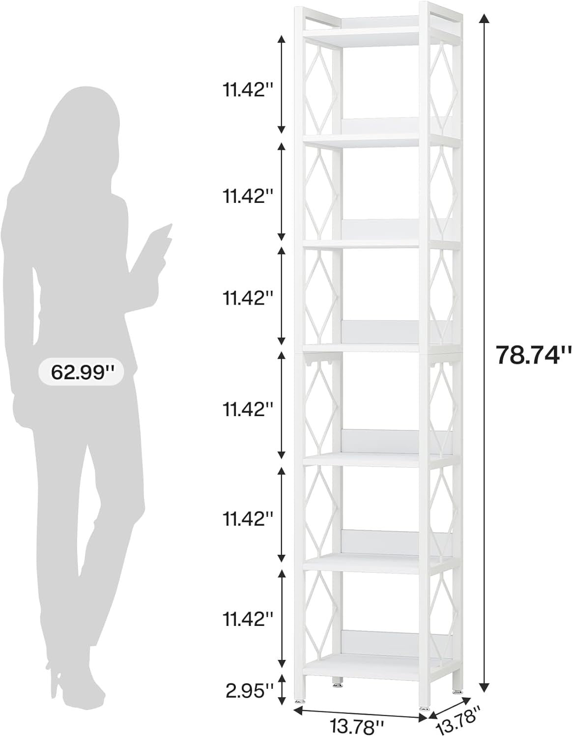 Tall Corner Bookshelf for Compact Rooms