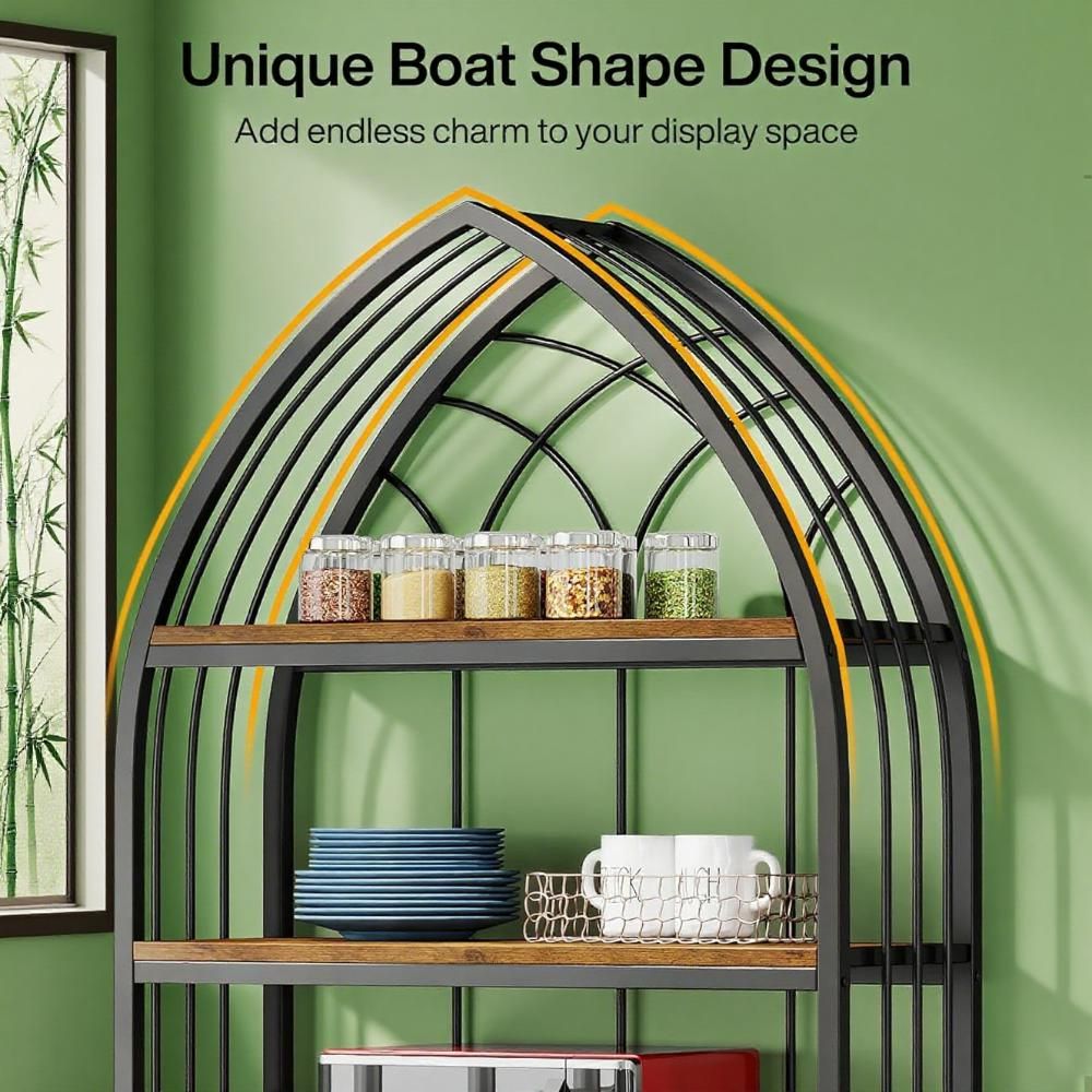 5-Tier Plant Stand with Distinctive Arch Design – 74.8 Tall