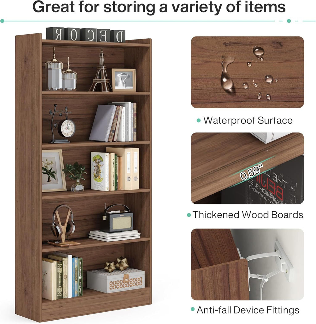 Tribesigns Freestanding Bookshelf for Home Office