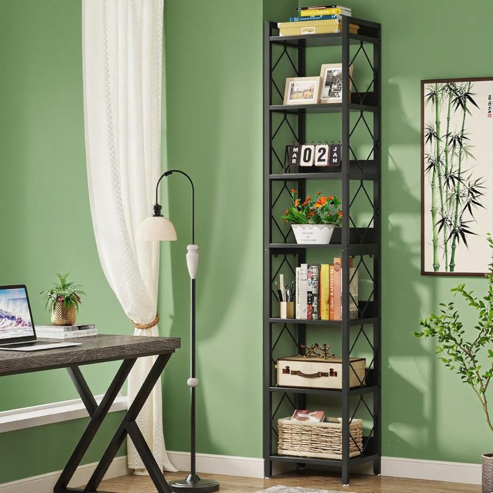 Maximize Your Space with a Tall 7-Tier Corner Bookshelf