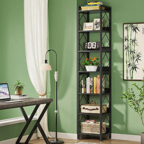 Maximize Your Space with a Tall 7-Tier Corner Bookshelf