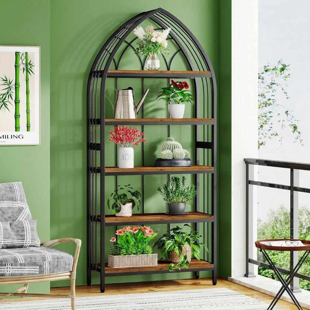 5-Tier Plant Stand with Distinctive Arch Design – 74.8 Tall