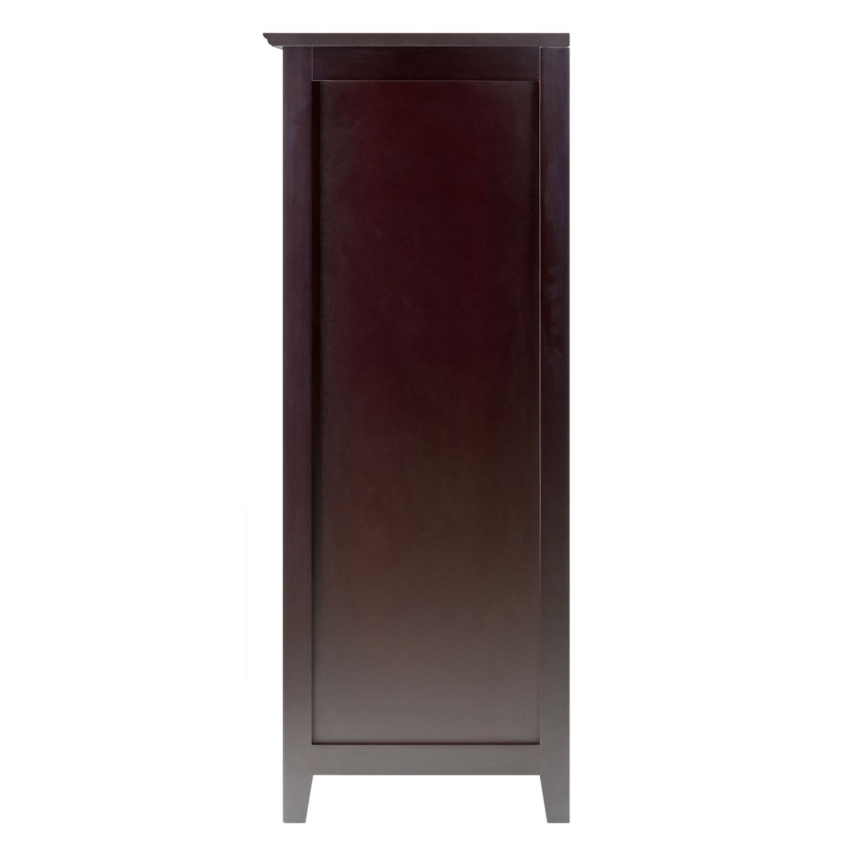 Modular Wine Cabinet with Clear Glass Door and Stemware Rack