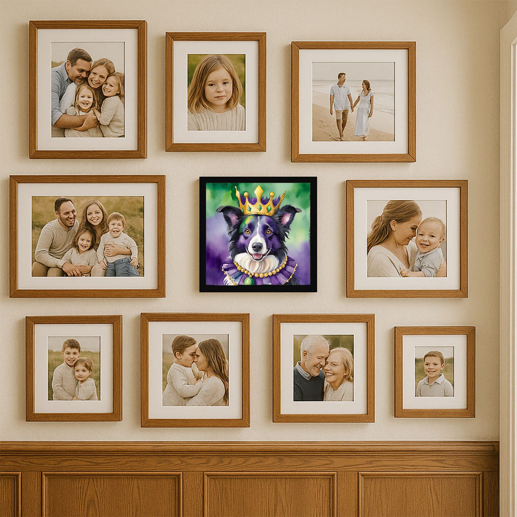 Mardi Gras Framed Metal Print Wall Art –, Ready to Hang, Glass-Free