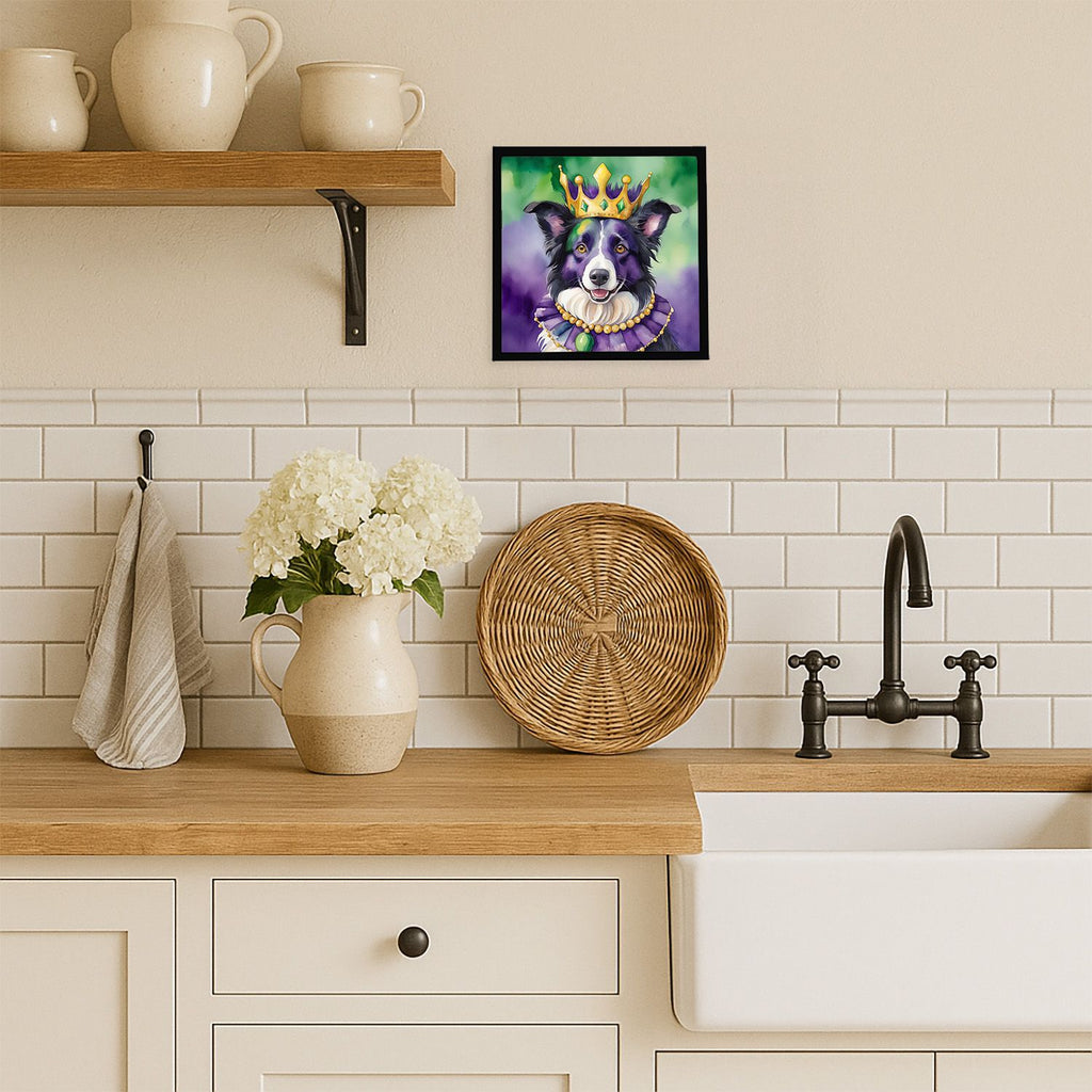 Mardi Gras Framed Metal Print Wall Art –, Ready to Hang, Glass-Free