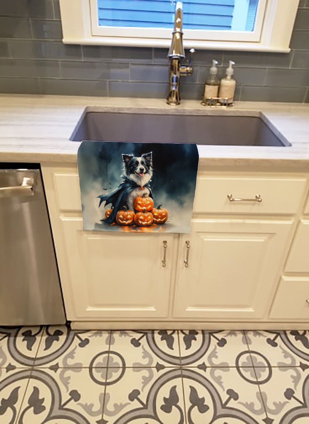 Halloween Kitchen Towel – Absorbent Minky Plush Dish Cloth