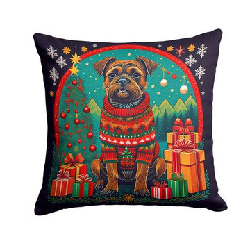 Border Terrier Christmas Decorative Pillow