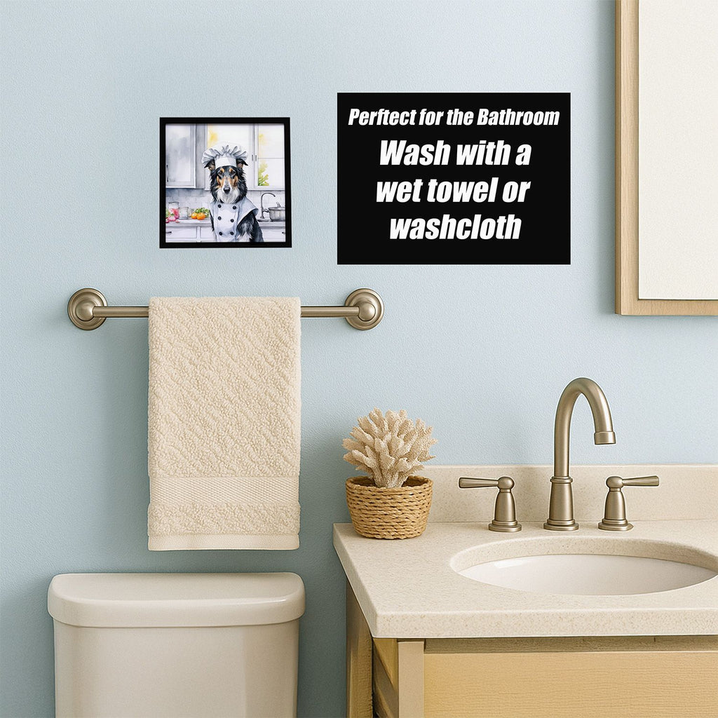 Borzoi The Chef Framed Metal Print Wall Art – Ready to Hang Home Decor