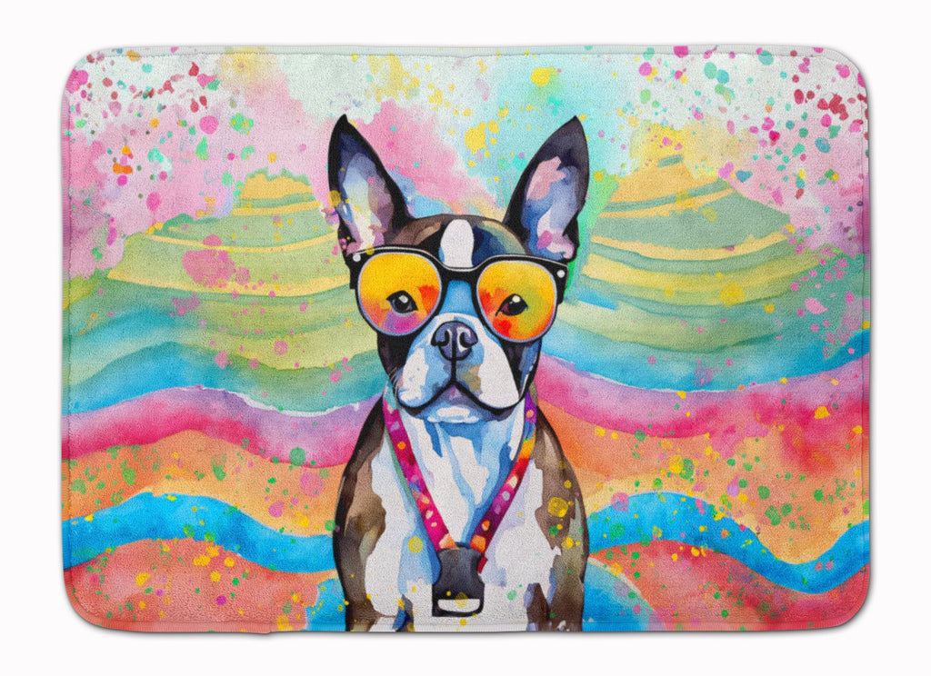 Boston Terrier Hippie Dawg Cushioned Mat