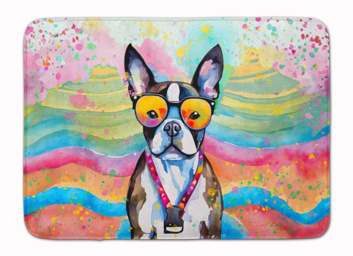 Boston Terrier Hippie Dawg Cushioned Mat