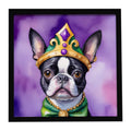 Mardi Gras Themed Framed Metal Print Wall Art – Ready to Hang