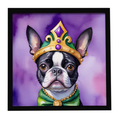 Mardi Gras Themed Framed Metal Print Wall Art – Ready to Hang
