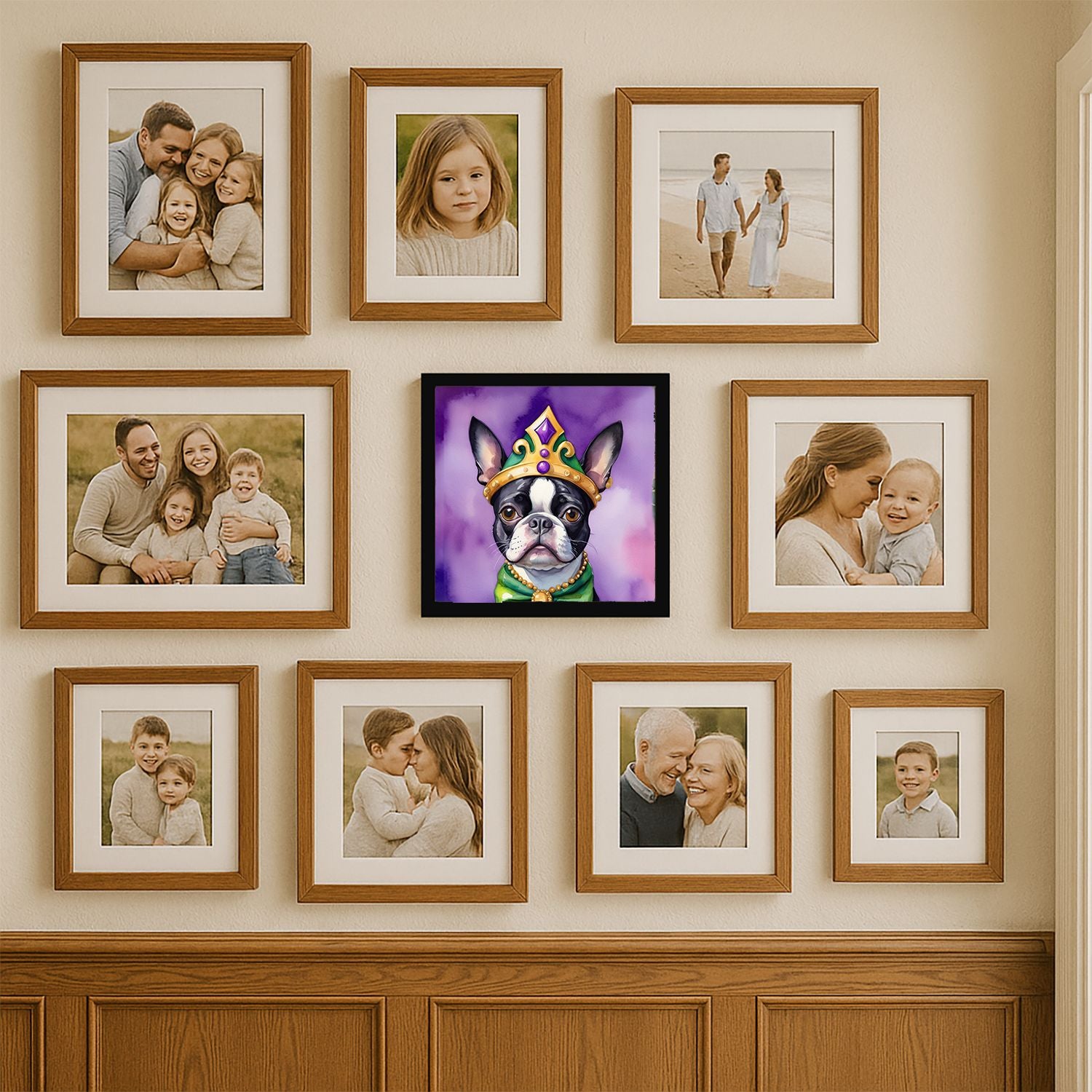 Mardi Gras Themed Framed Metal Print Wall Art – Ready to Hang