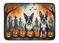 Boston Terrier Halloween Memory Foam Kitchen Mat