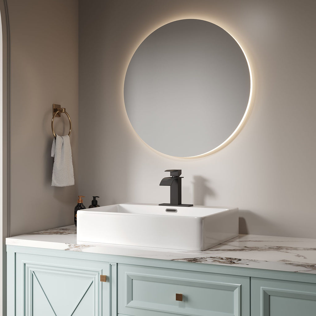 Bothwa Home Harlow Single Handle Bathroom Faucet in Matt Black