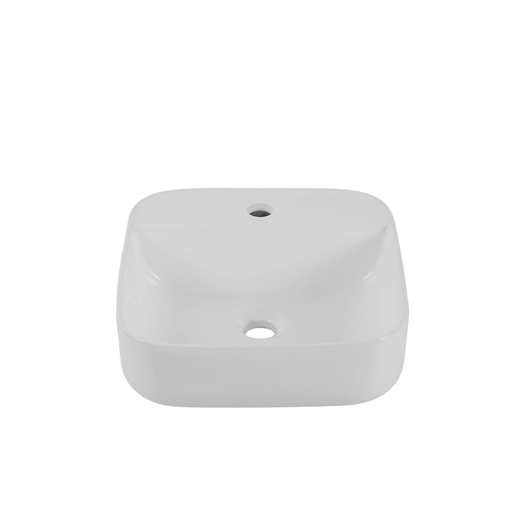Bothwa Home Square Counter Top Wash Basin – White Finish, CUPC