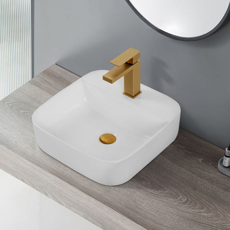 Bothwa Home Square Counter Top Wash Basin – White Finish, CUPC