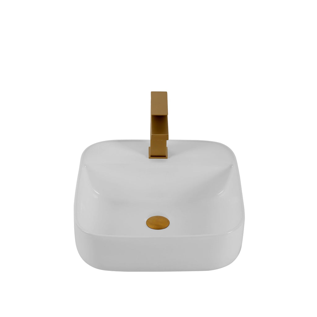 Bothwa Home Square Counter Top Wash Basin – White Finish, CUPC